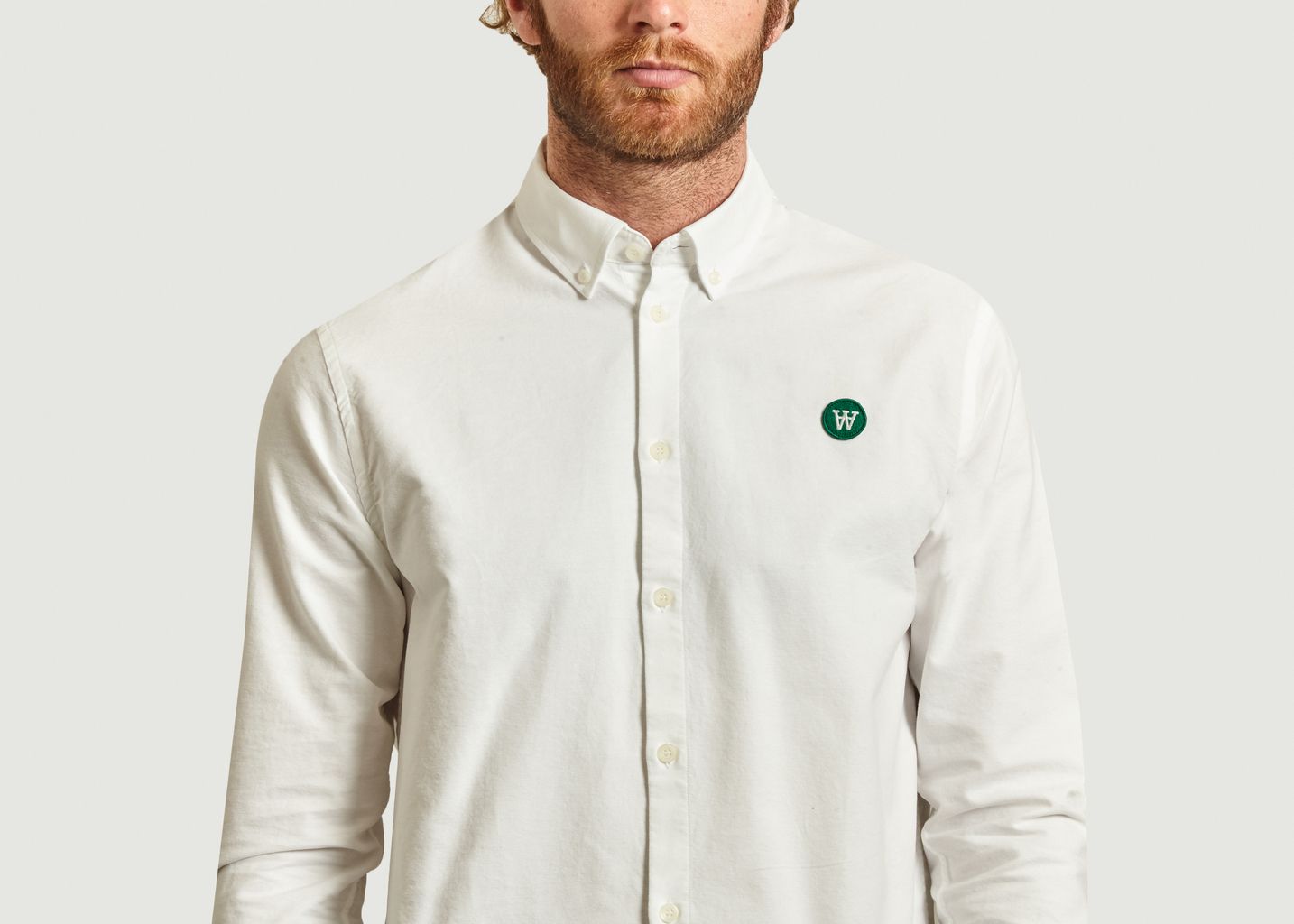 Double A Ted Oxford cotton shirt - Wood Wood