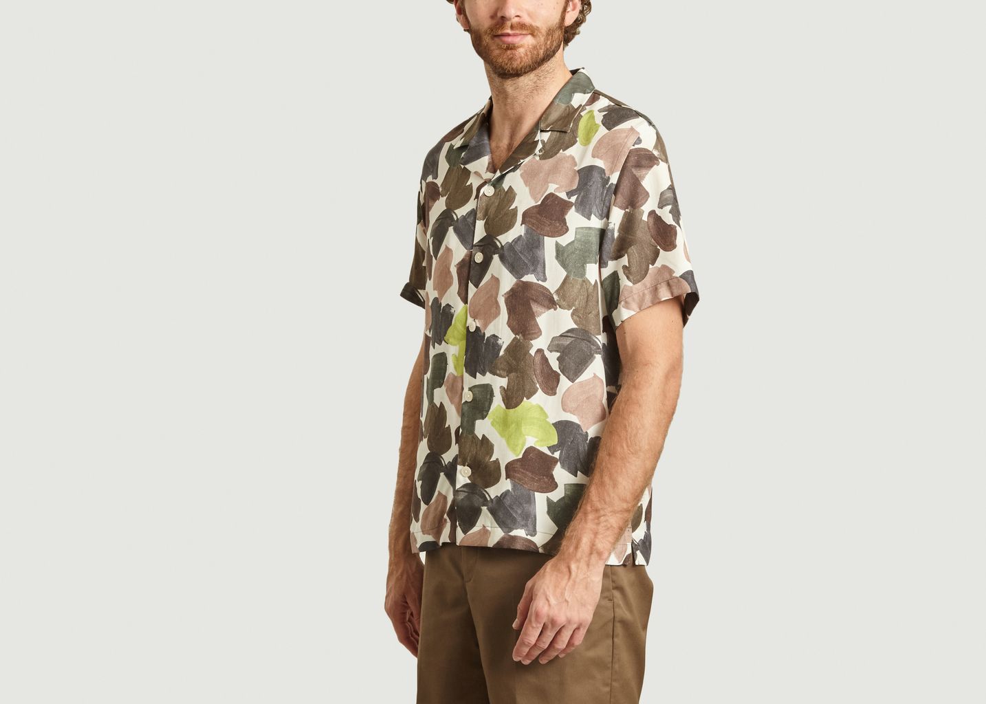 Brandon short sleeves printed shirt - Wood Wood