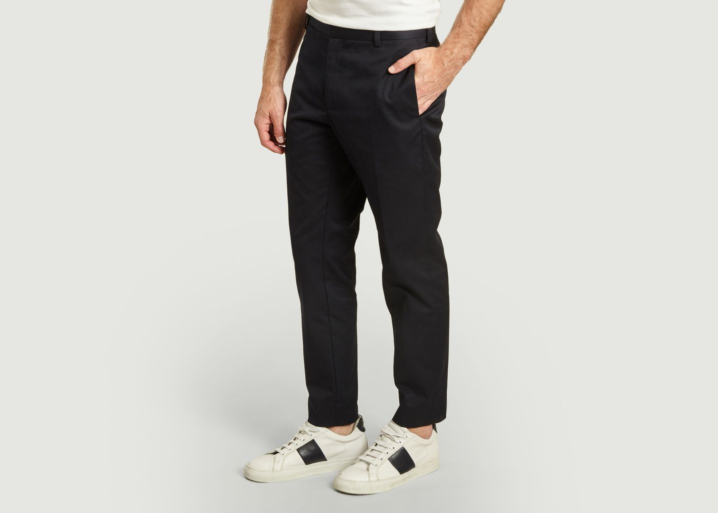 Tristan cropped slim fit trousers - Wood Wood