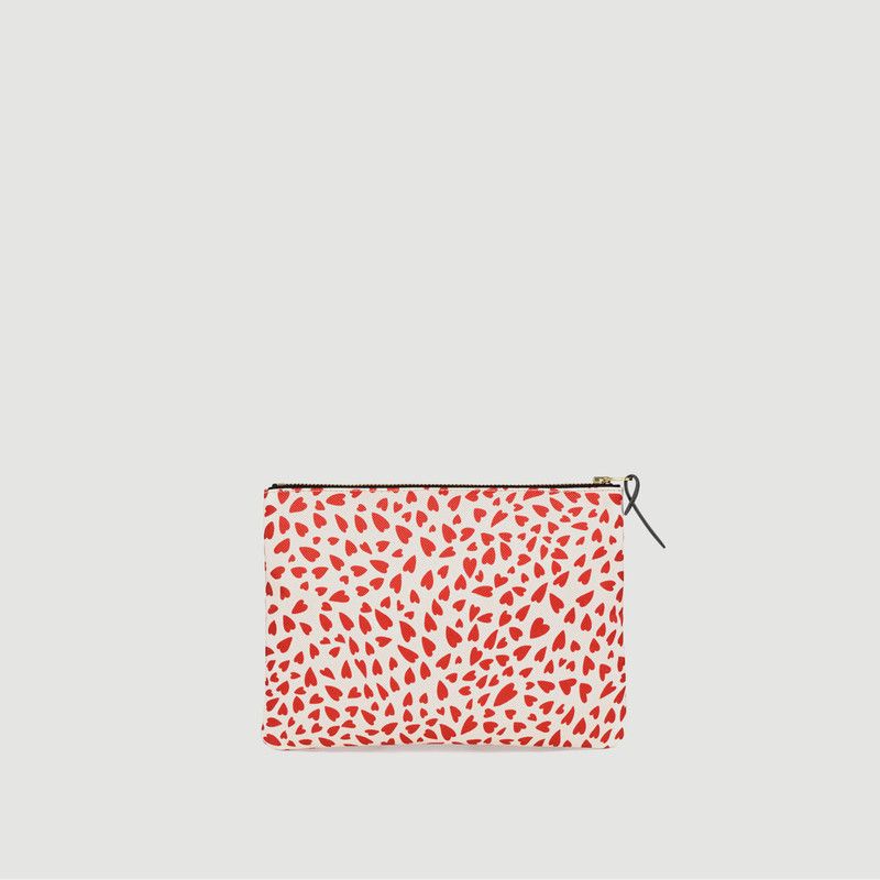 White Hearts Large Clutch - Wouf