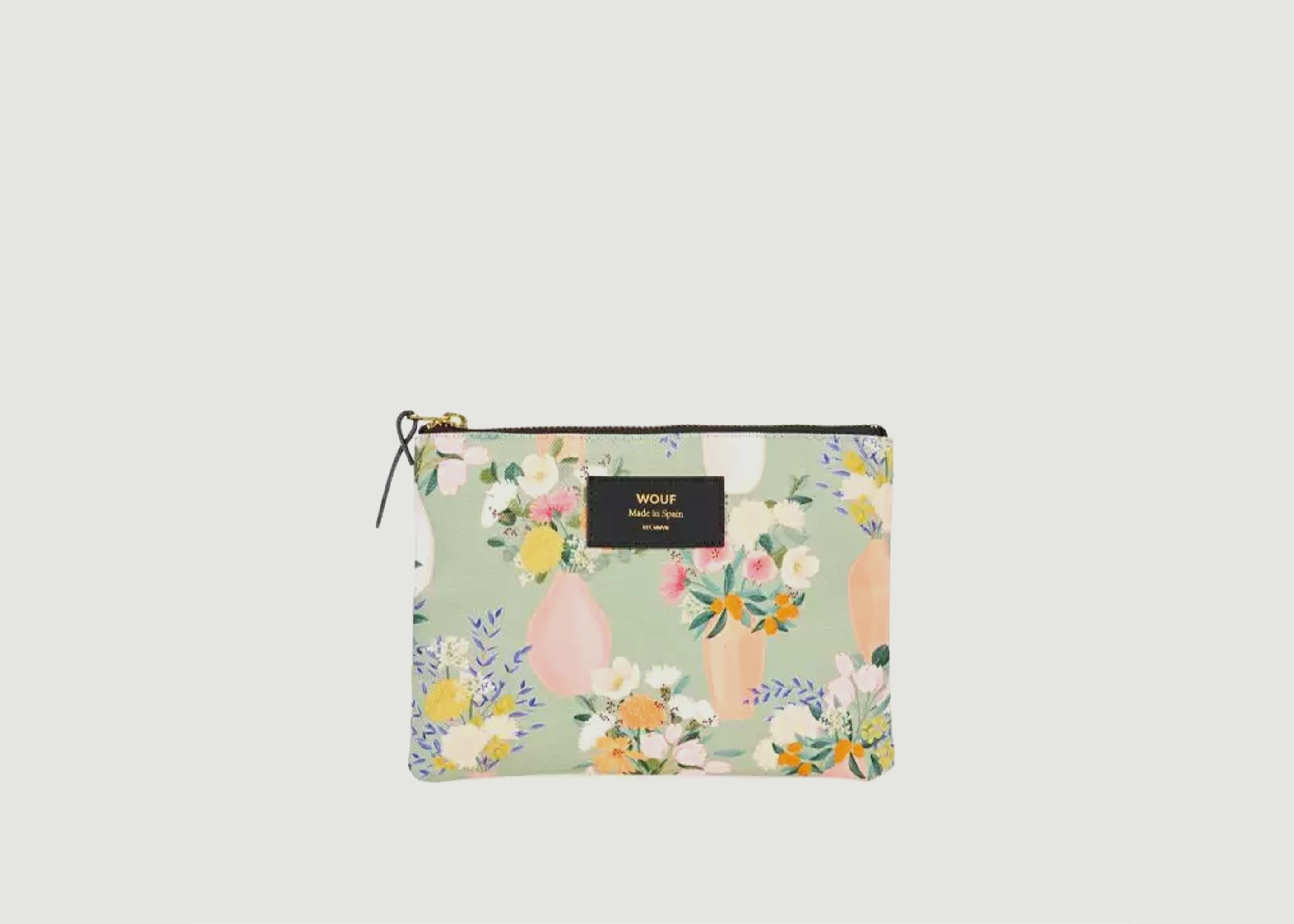 Large clutch bag with flowers Aïda - Wouf