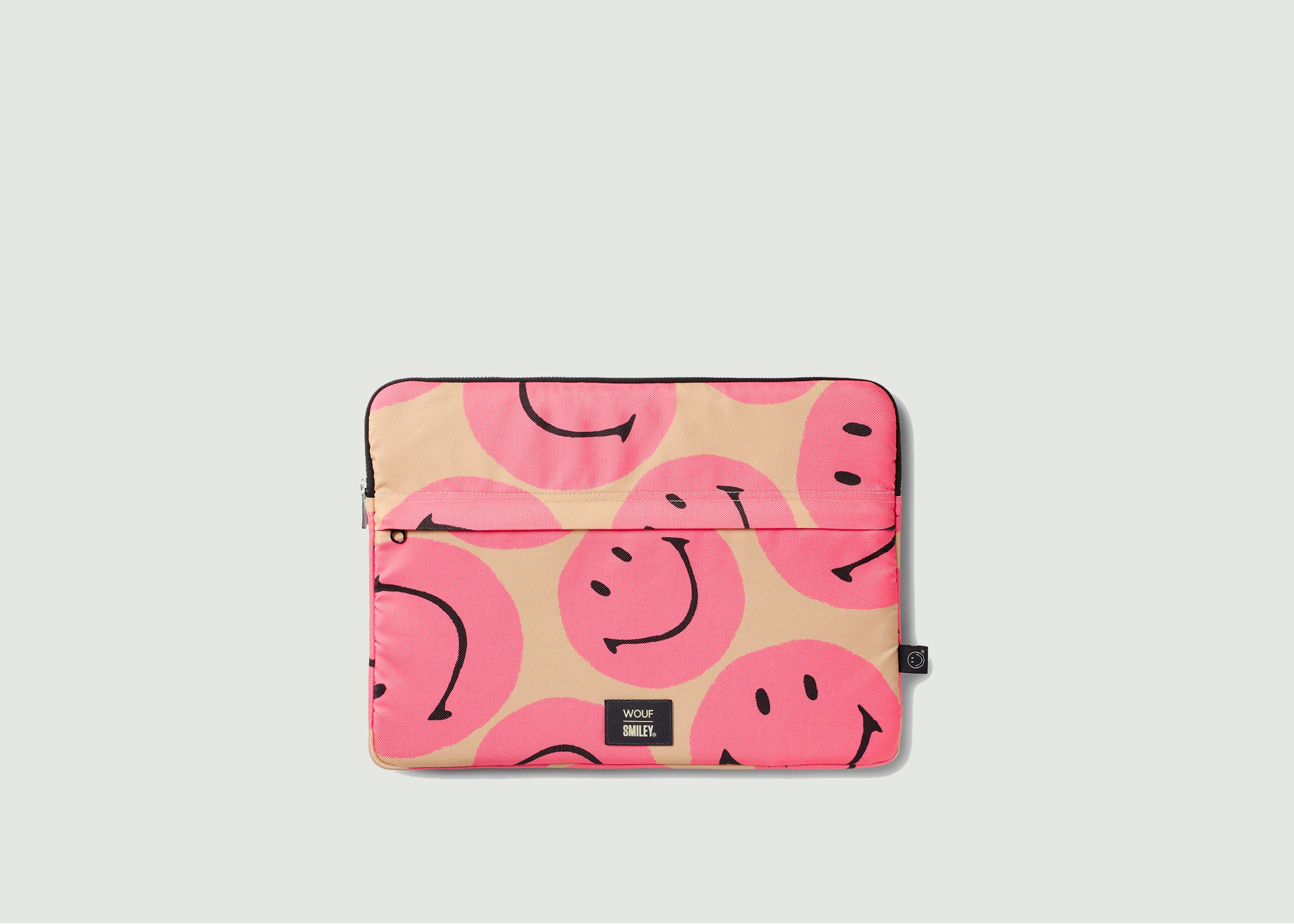 Smiley® Pink Laptop Sleeve 13 - Wouf