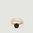 Bouton multirangs facetted stone gold filled ring - YAY