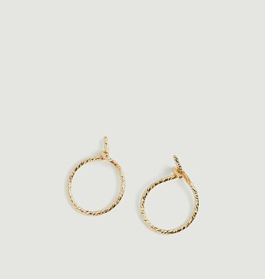 Eclat mini hoop earrings