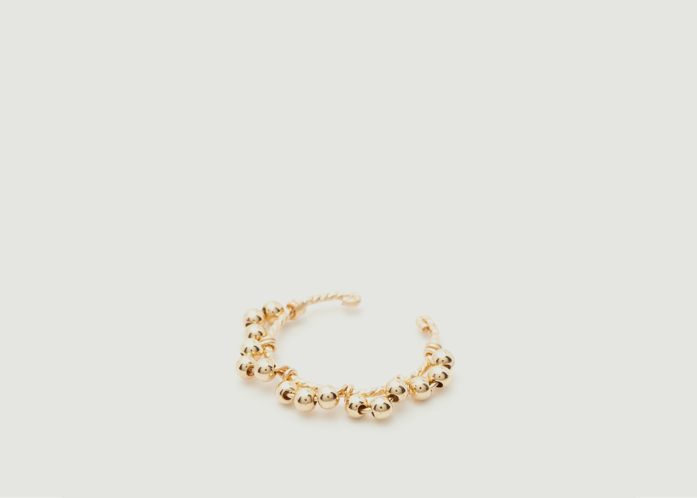 Einfache Spitze Perlen Gold gefüllt gefälschte piercing - YAY