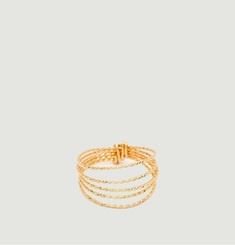 Eclat five-row ring