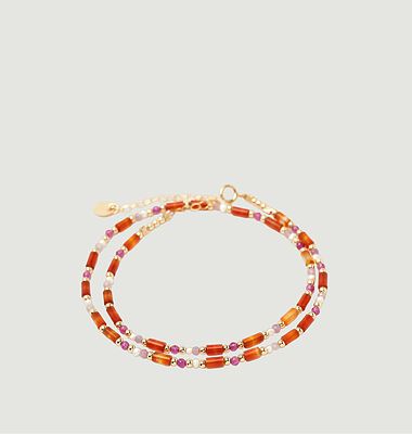 Collier-bracelet lamé Tangerine 