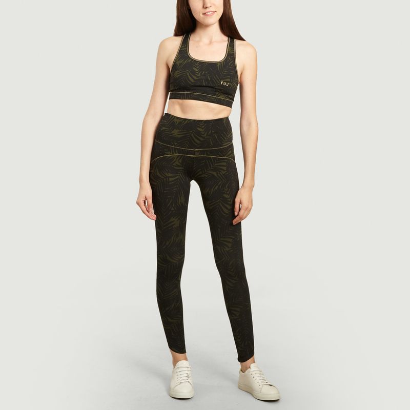 Legging de yoga imprimé Plume - YUJ Paris