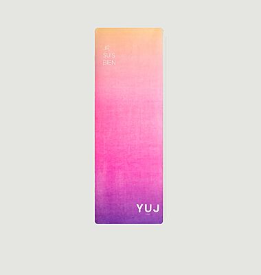 Tapis de yoga avec lettrage imprimé Gradient