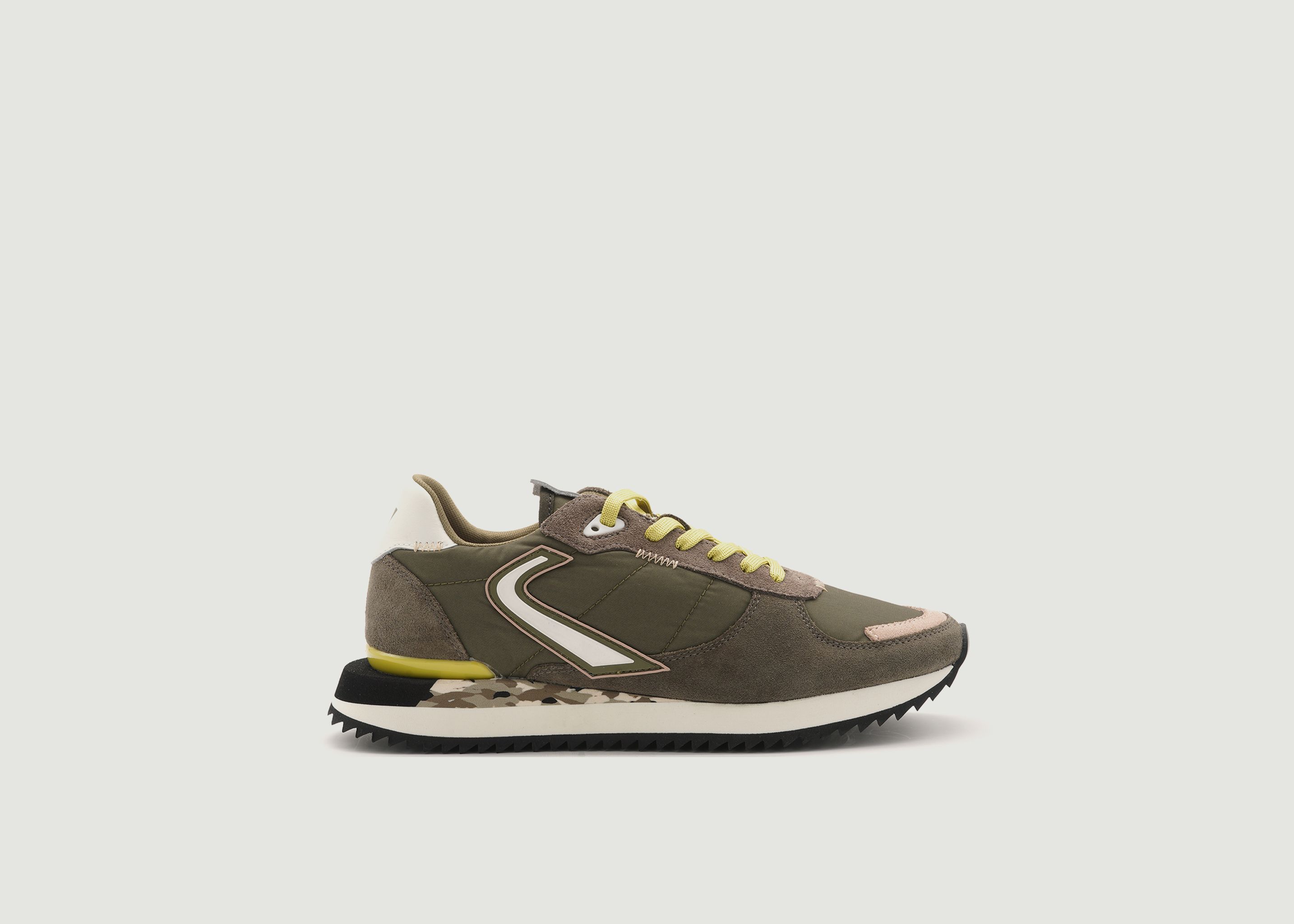 Sneakers de running en cuir suédé et textile Runnix Trim - 0-105
