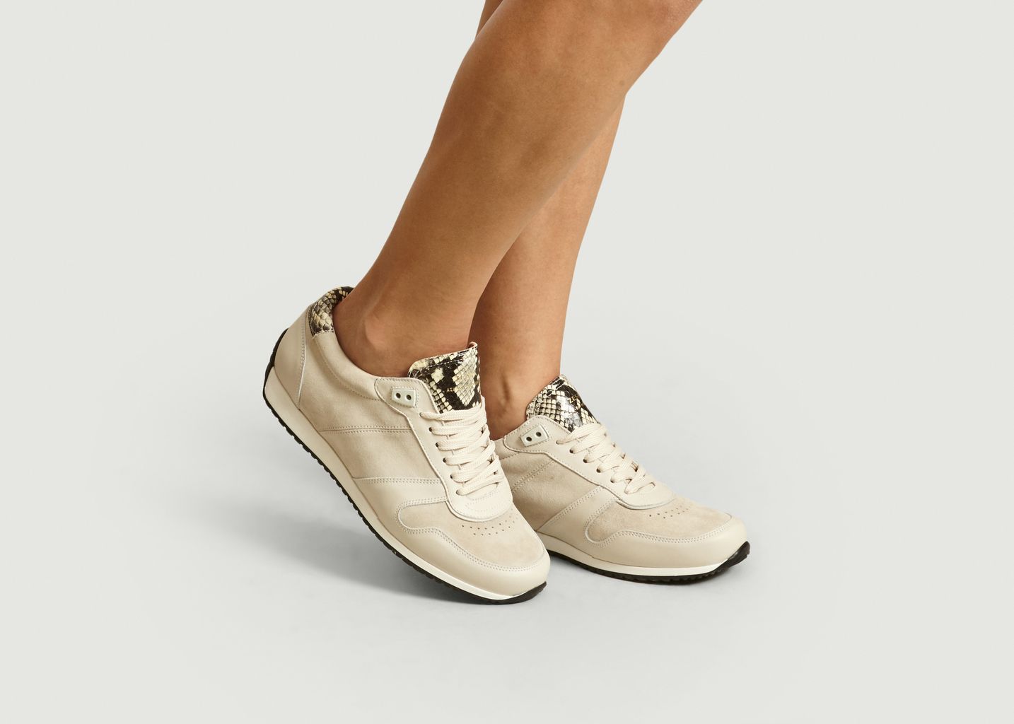 Sneakers ZSP6 Suède Détails Façon Vipère - Zespa
