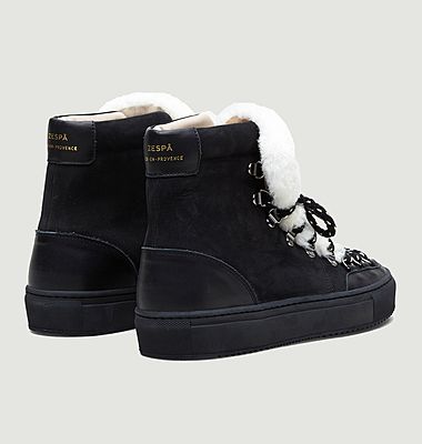 ZSP2.MT nubuck and faux-fur high sneakers