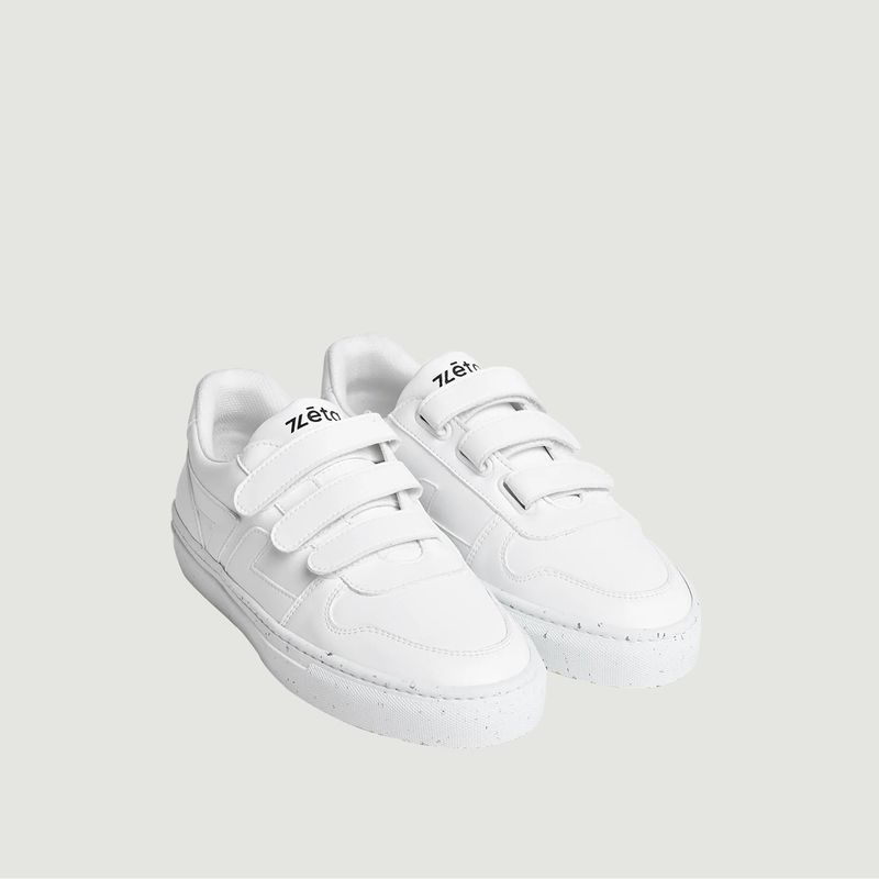 Alpha Velcro White Sneakers - Zeta