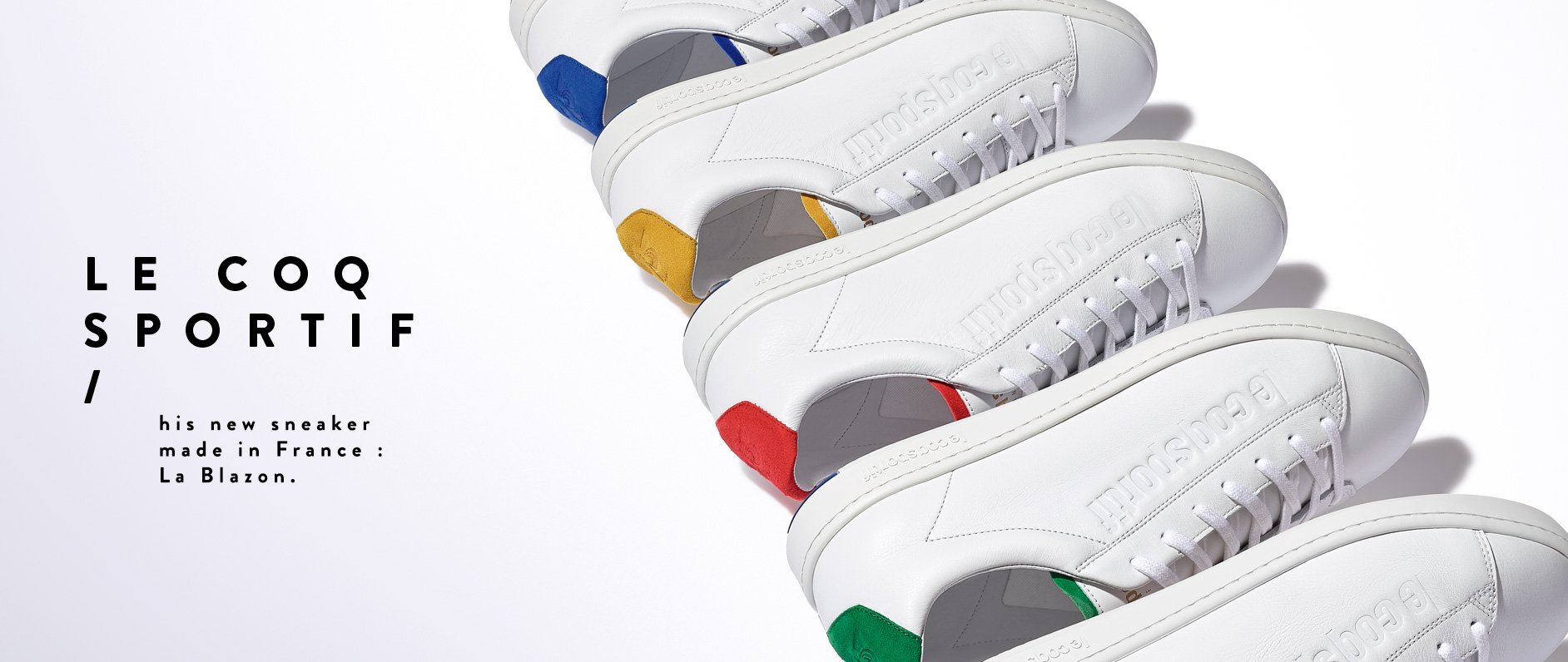 Blazon sneakers Made in France Le Coq Sportif colors